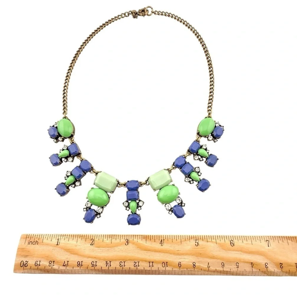 J. Crew Necklace in Green and Blue
